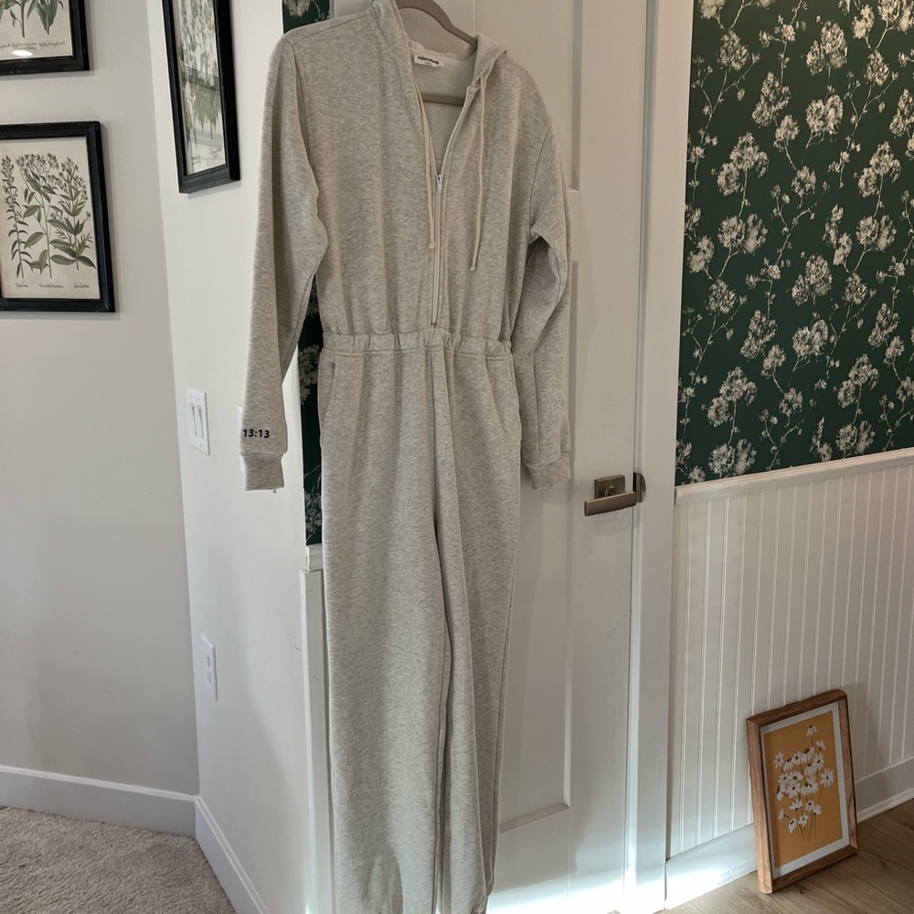 mittoshop Light Gray Sweatshirt Jumpsuit